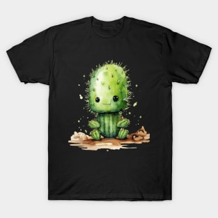 Cactuar Watercolor Cactus T-Shirt